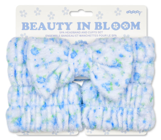 Blue Ditsy Spa Set