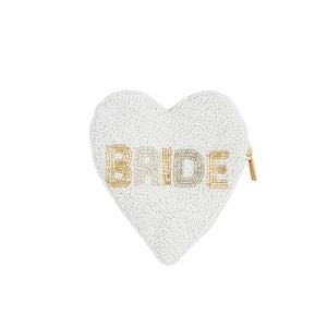 Coin Purse - Beaded - Bride