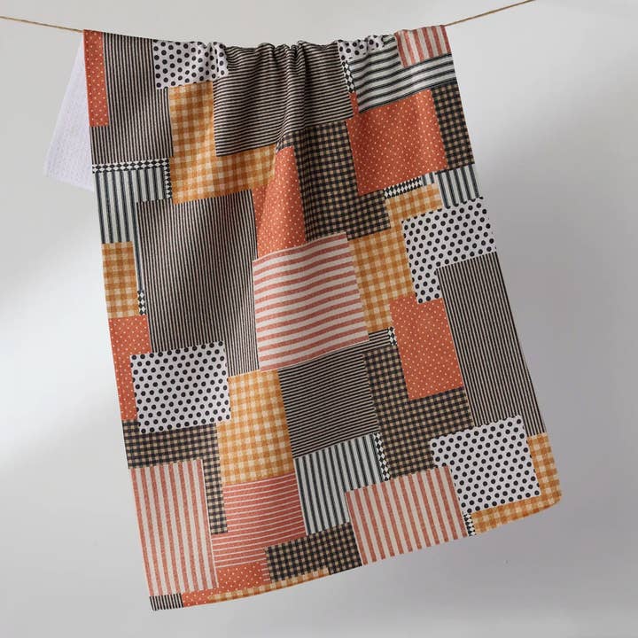 Patch and Pumpkin Tea Towel