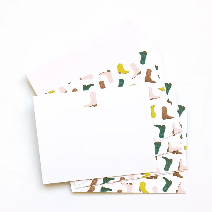 Boxed Notes - Cowboy Boots