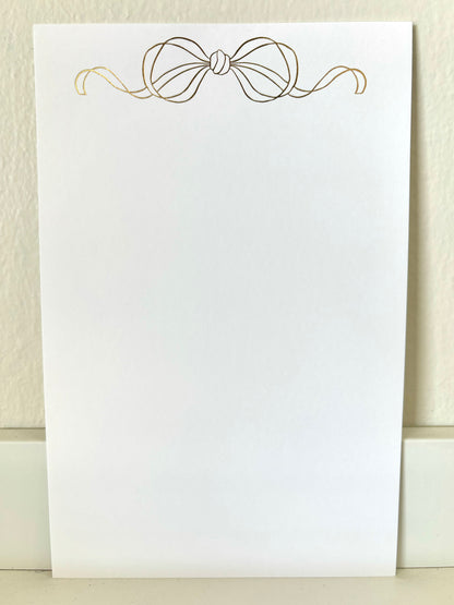 Gold Foil Bow Invitation - 10 CT