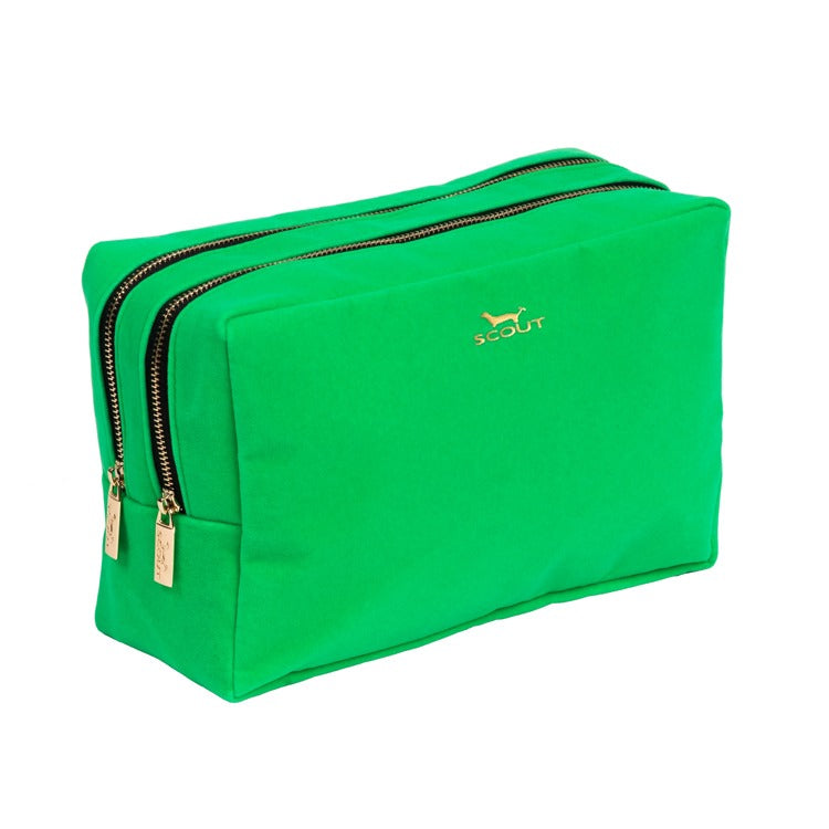 2-Way Toiletry Bag - Green Velvet
