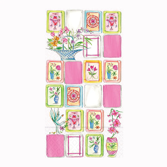 Guest Towels -  Mahjong Pink Rosanne Beck
