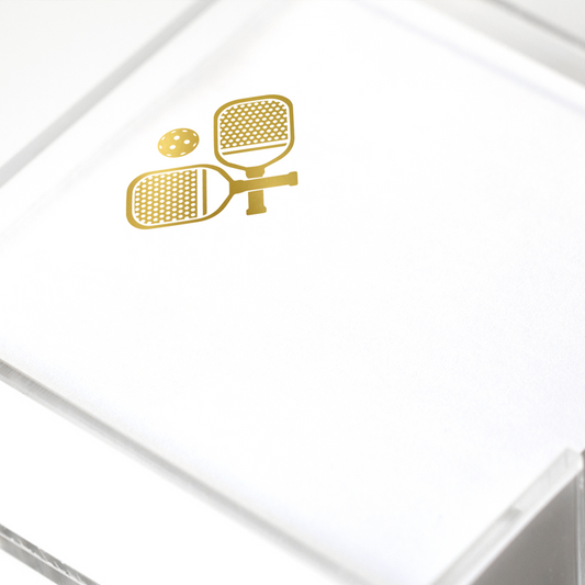 Notepad - Gold Foil Pickleball - Paddie