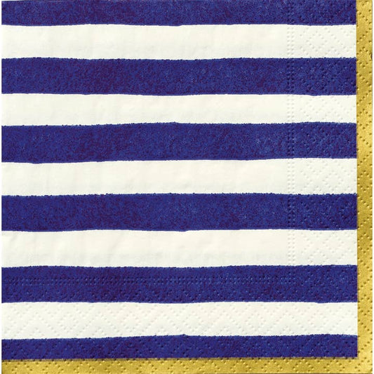 Luncheon Napkin - Bold Strokes Navy