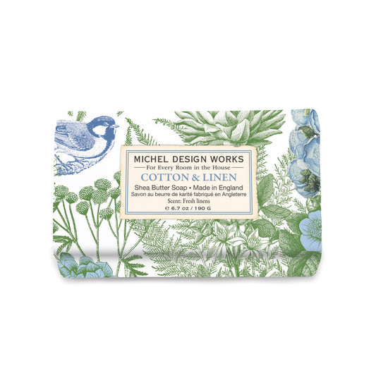 Cotton & Linen Medium Bath Bar Soap