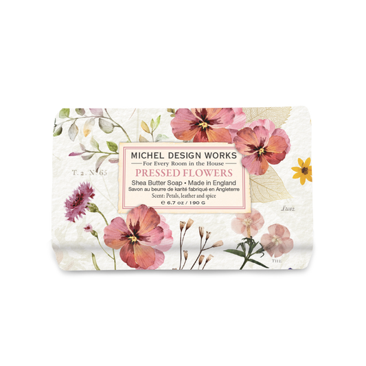 Pressed Flowers Medium Bath Bar Soap