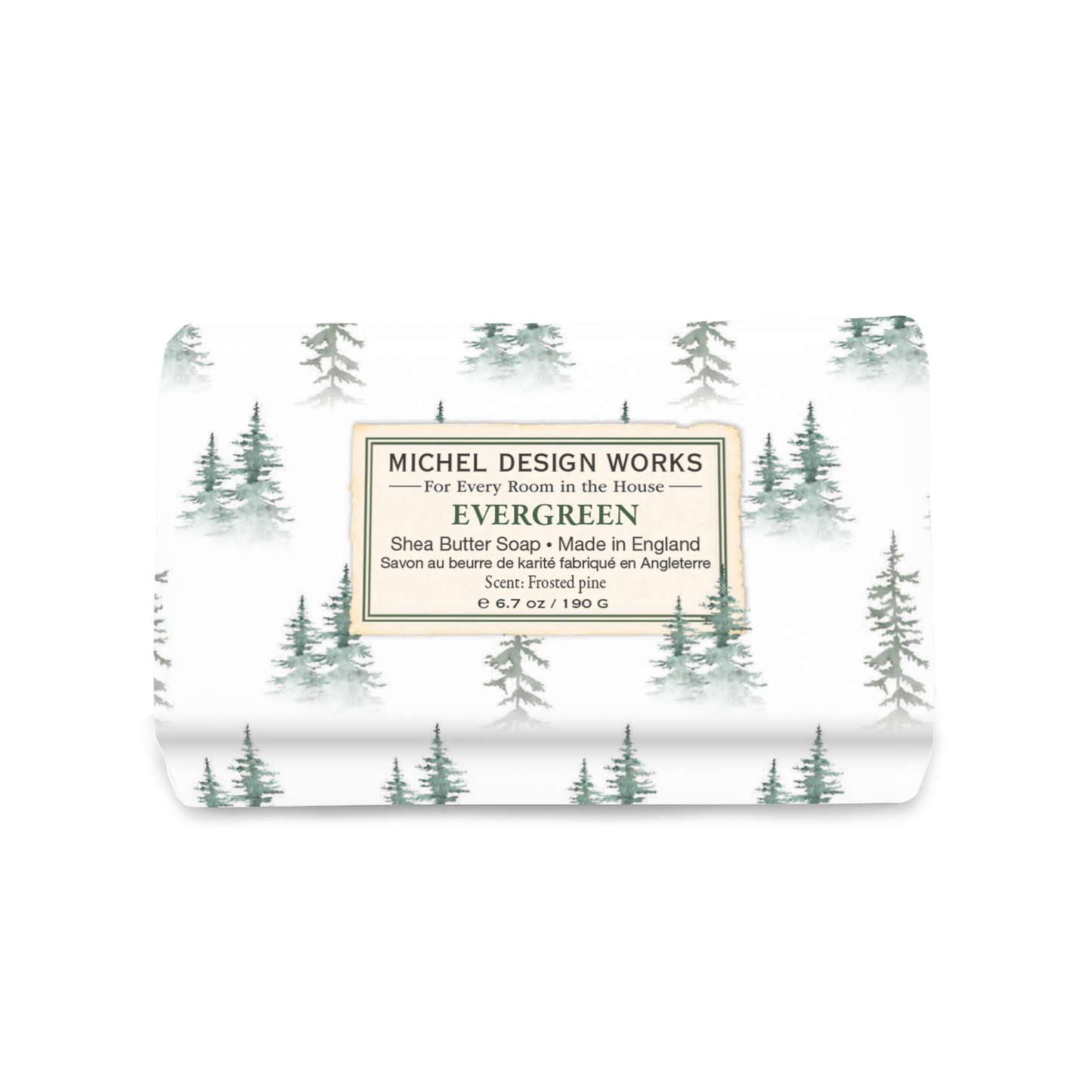 Evergreen Medium Bath Bar Soap