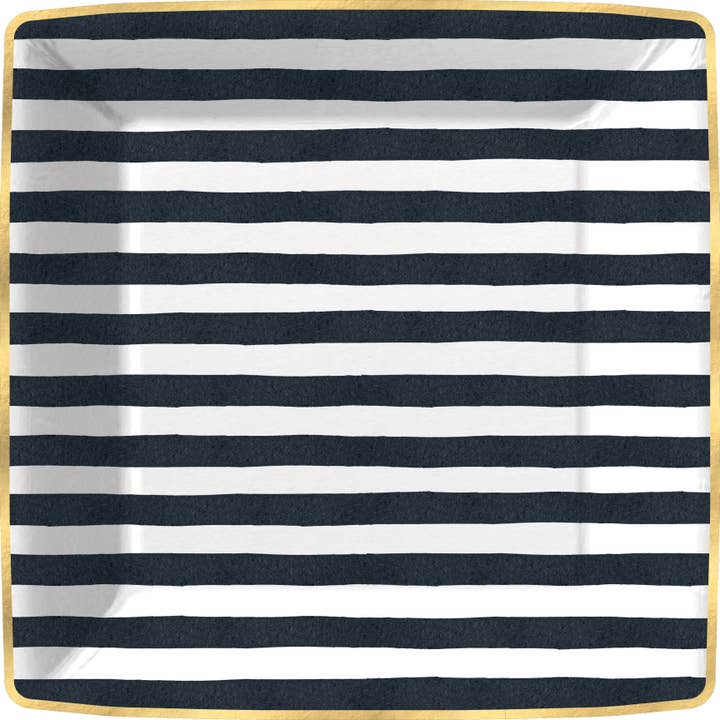 Dinner Plate - Bold Strokes Black