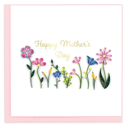 Quilled Card - Mother's Day Wildflowers