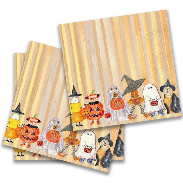 Cocktail Napkin -  Halloween Gang