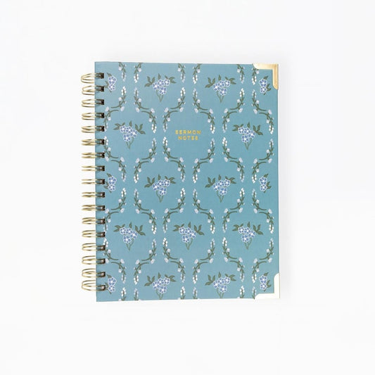 Journal Sermon Notes Floriette Field Teal