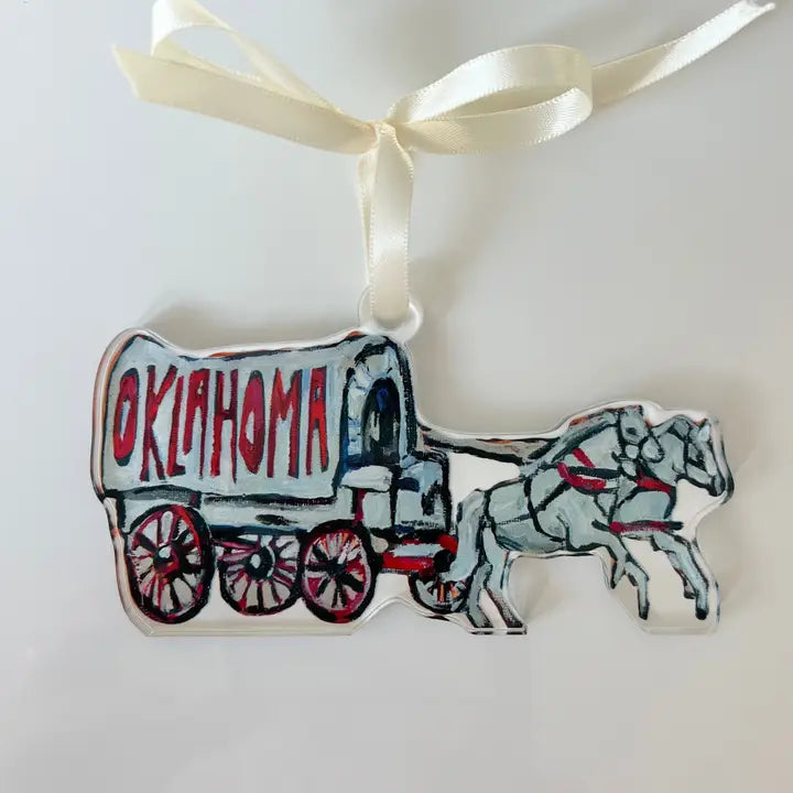 Acrylic Ornament - Oklahoma Sooners