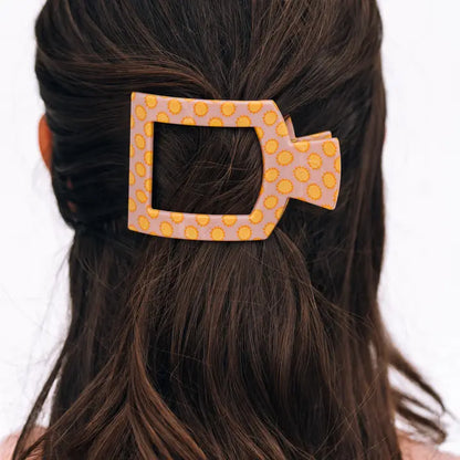 Medium Flat Square Hair Clip - Sunny Days Ahead