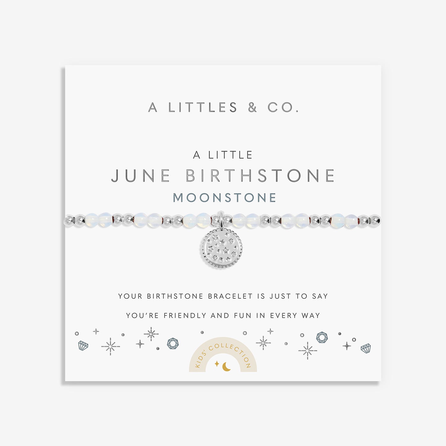 Kids' A Little Bracelet Birthstone - June