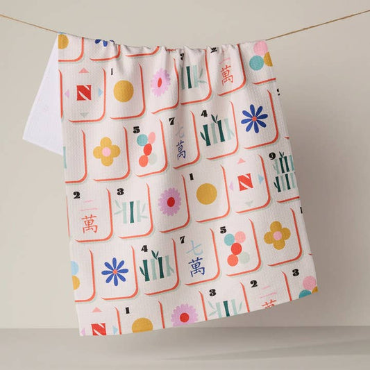 Tile Toss Tea Towel