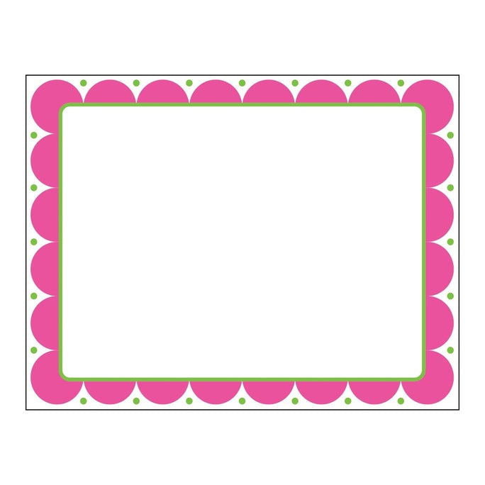 Scallop Flat Notes - Pink