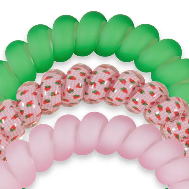 Large Spiral Hair Coils - Handpicked Strawberry