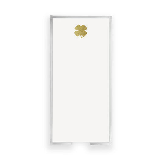 Buck Notepad - Gold Foil Clover