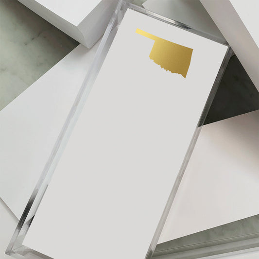 Notepad - Gold Foil Oklahoma  - Buck