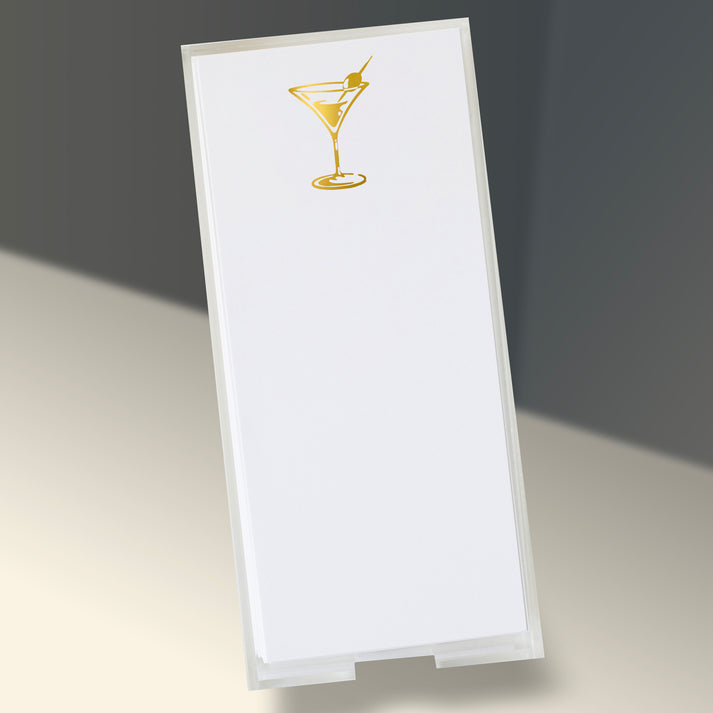 Notepad - Gold Foil Martini  - Buck