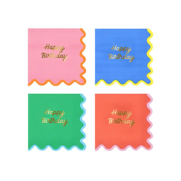 Small Napkins - Wiggle Edge