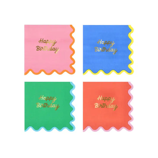Small Napkins - Wiggle Edge