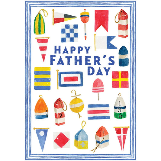 Flags And Buoys Father's Day Card - N Size