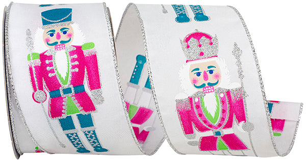 Toy Soldier Fun Wired Edge Ribbon | Turquoise, 2.5", 10 yards