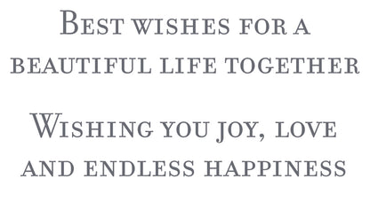 Wedding Card - Wedding Peonies Foil