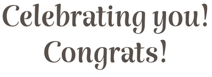 Congrats Card - Congratulations Calligraphy Foil