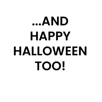 Halloween Card -  Boo To You Foil