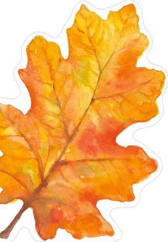 Fall Card -  Oak Leaf