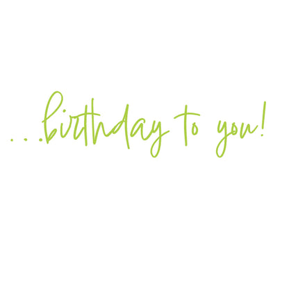 Birthday Card -  Cake Slices