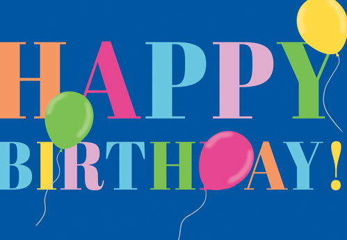 Birthday Card -  Colorful Birthday