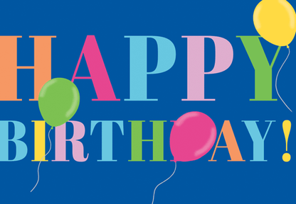 Birthday Card -  Colorful Birthday