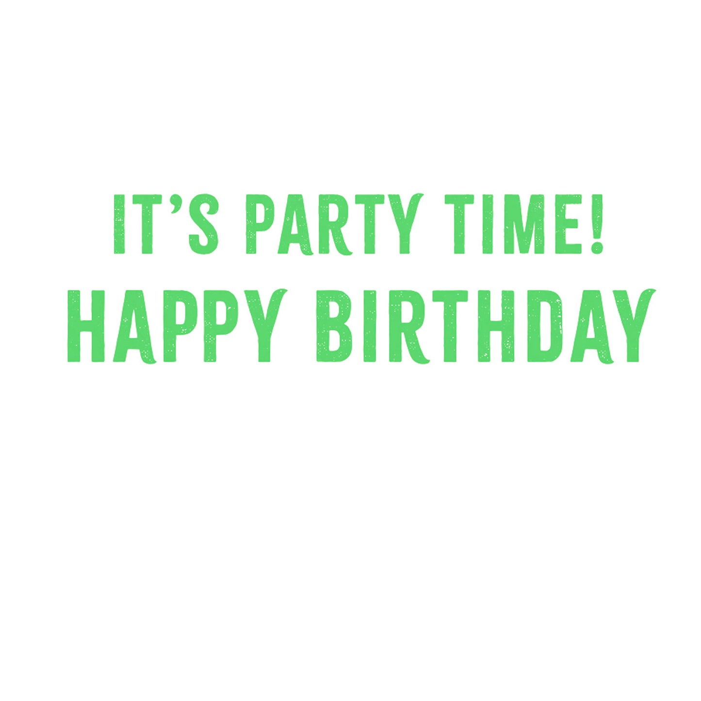 Birthday Card -  Party Hats Foil