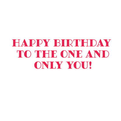 Die-Cut Birthday Card - Party Leopard