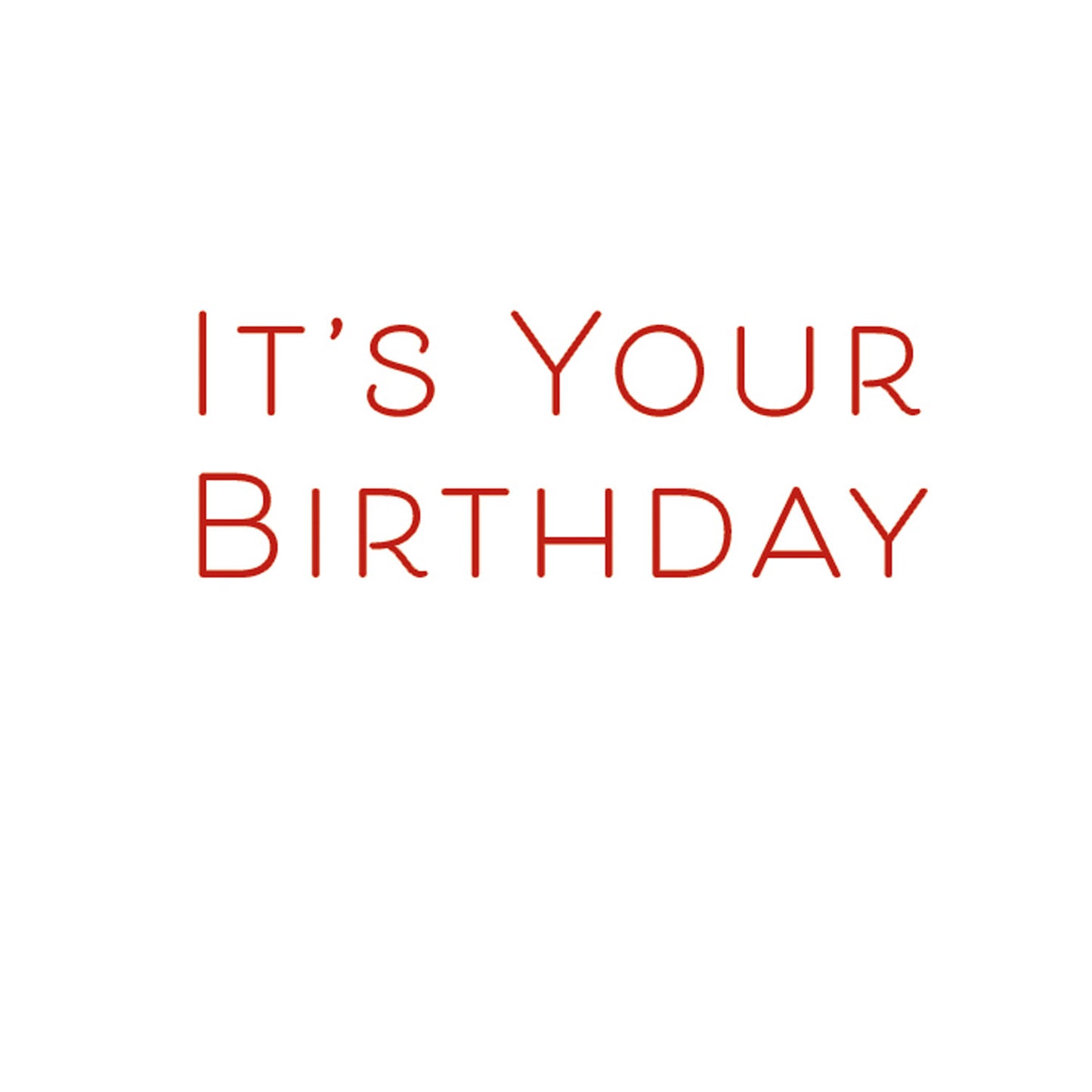 Die-Cut Birthday Card -  Old Fashioned