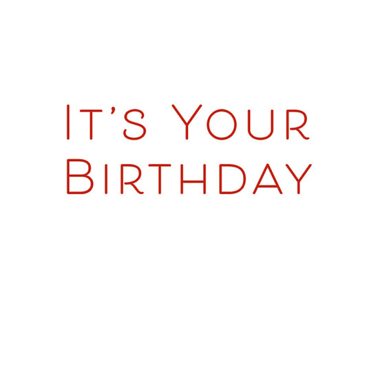 Die-Cut Birthday Card -  Old Fashioned