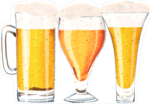Die-Cut Birthday Card -  Have A Beer