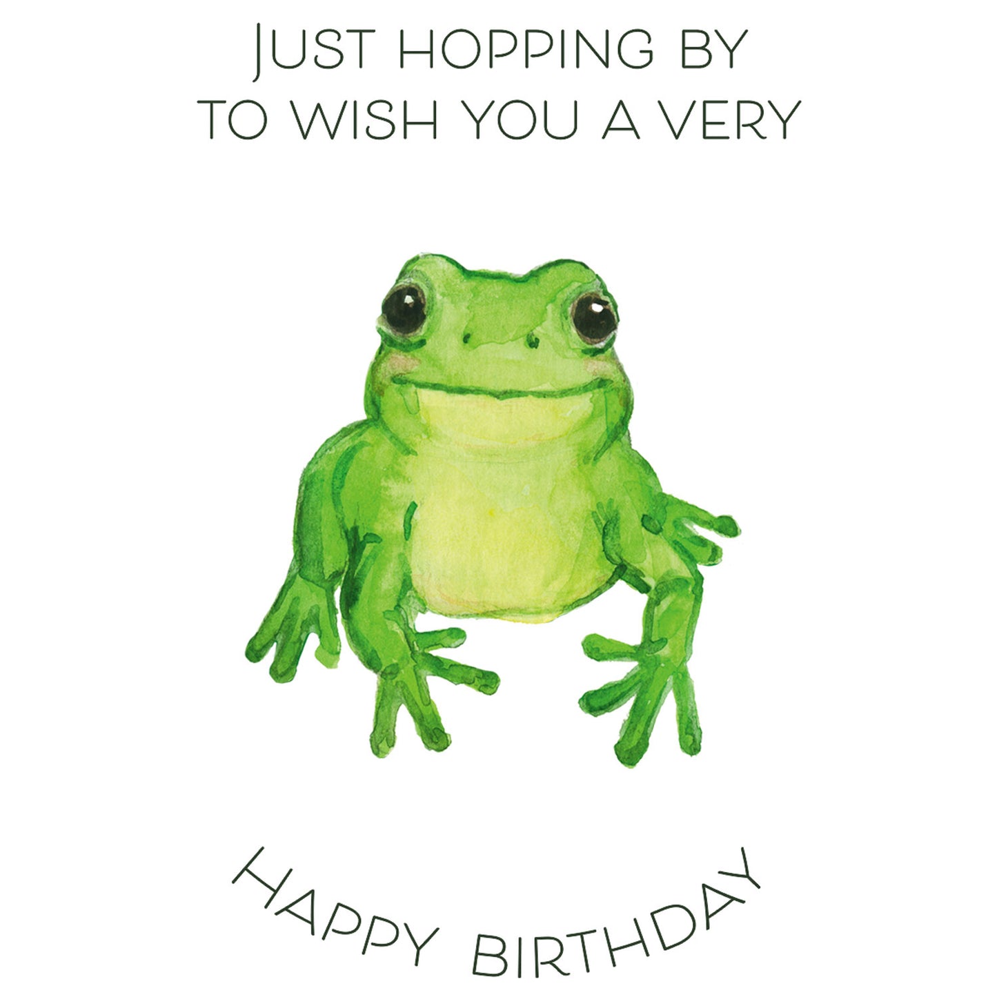 Die-Cut Birthday Card -  Froggy