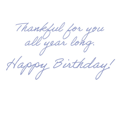 Die-Cut Birthday Card - Basket Bouquet
