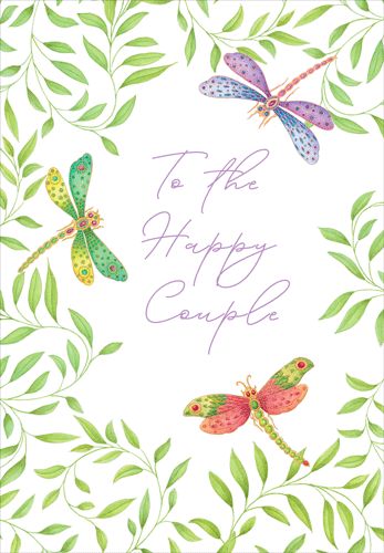 Engagement Card - Dragonflies
