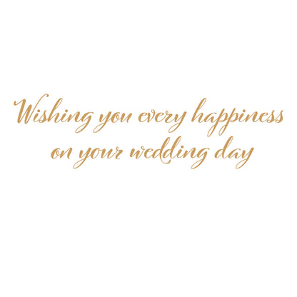 Wedding Card - Larkspur, Peonies & Canterbury Bells