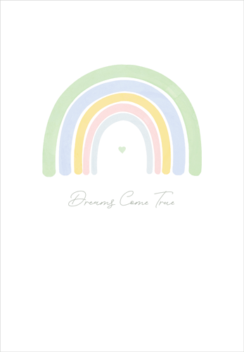 Baby Card -  Rainbow Dream
