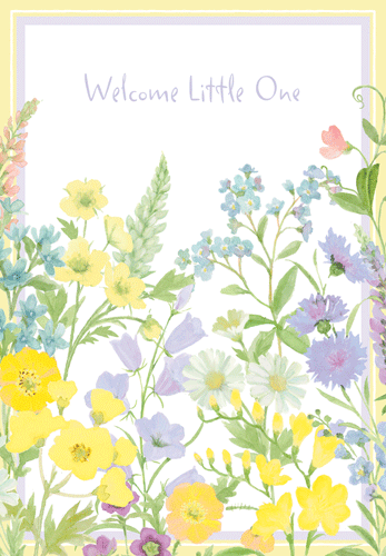 Baby Shower Card -  Sweet Floral