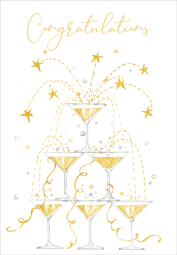 Congrats Card - Drink Tower