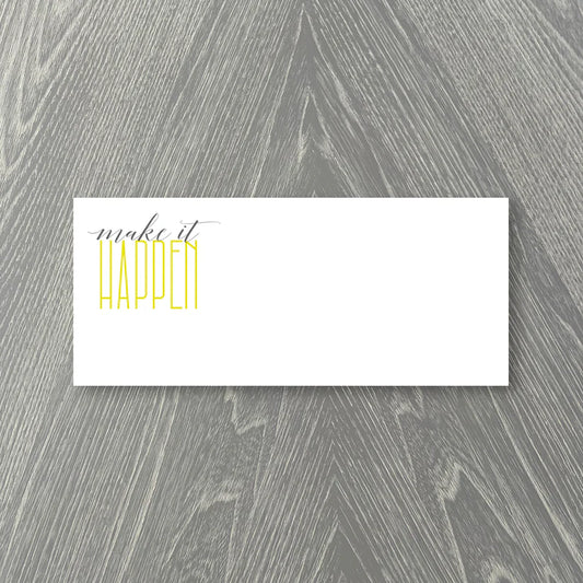 Notepad - Chartreuse Make It Happen