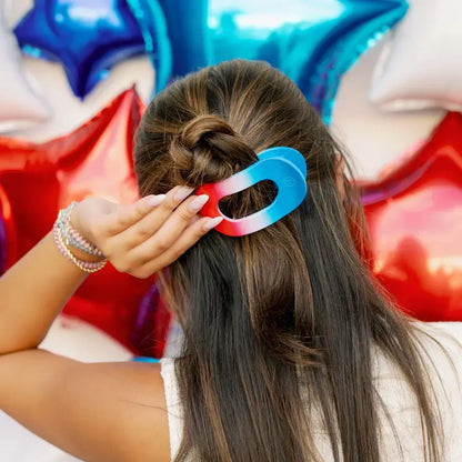Flat Round Hair Clip - Medium  - Miss Americana